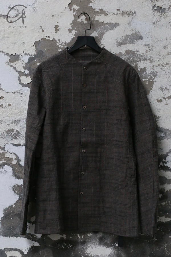 Devoa 24 autumn and winter collarless shirt Japan DVA-SHE-DCCSH-MAD GRAY SHE-DCCSH